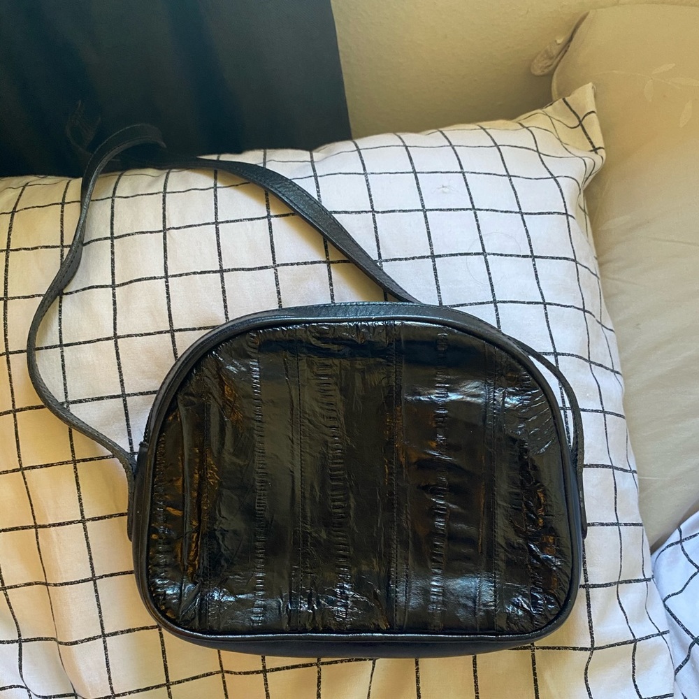 Real leather crossbody bag